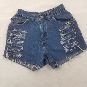 Vintage Chic Shorts 27 2‎ Cut Off Frayed Distress B
